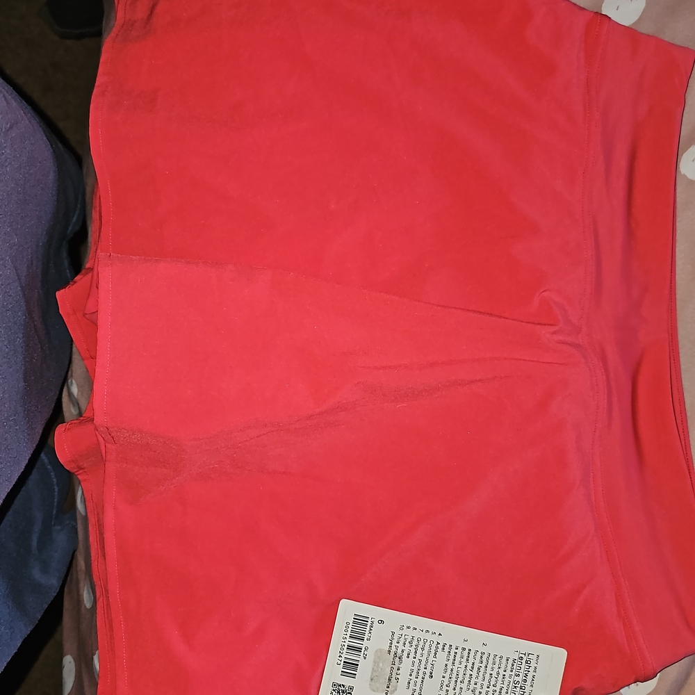 Lululemon Athletica Lightweight High-Rise Tennis Skirt Pink Size 6 Brand New.